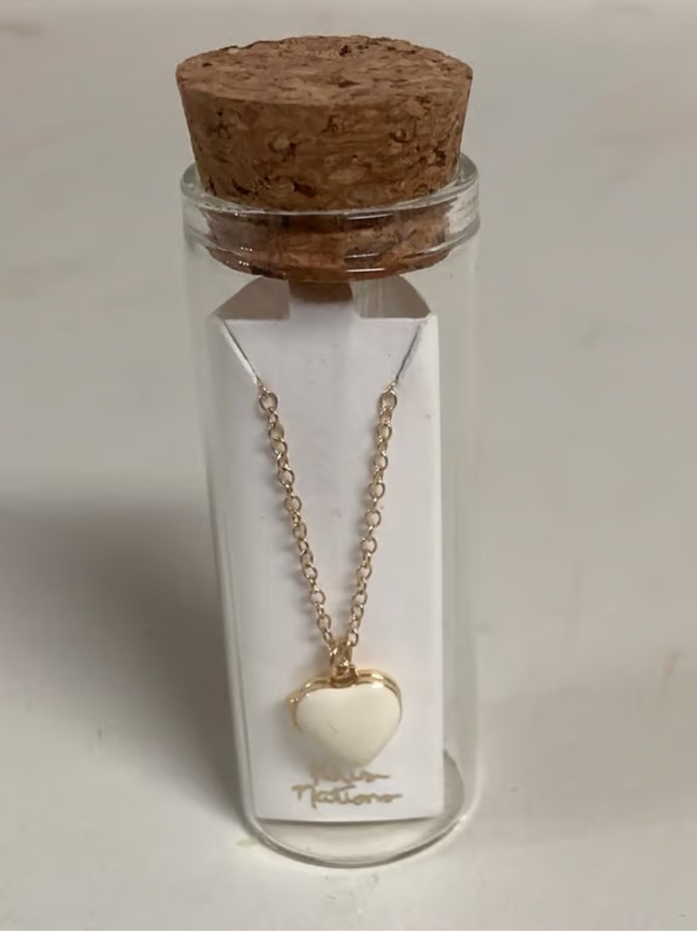 Kris Nations Enamel Heart Necklace